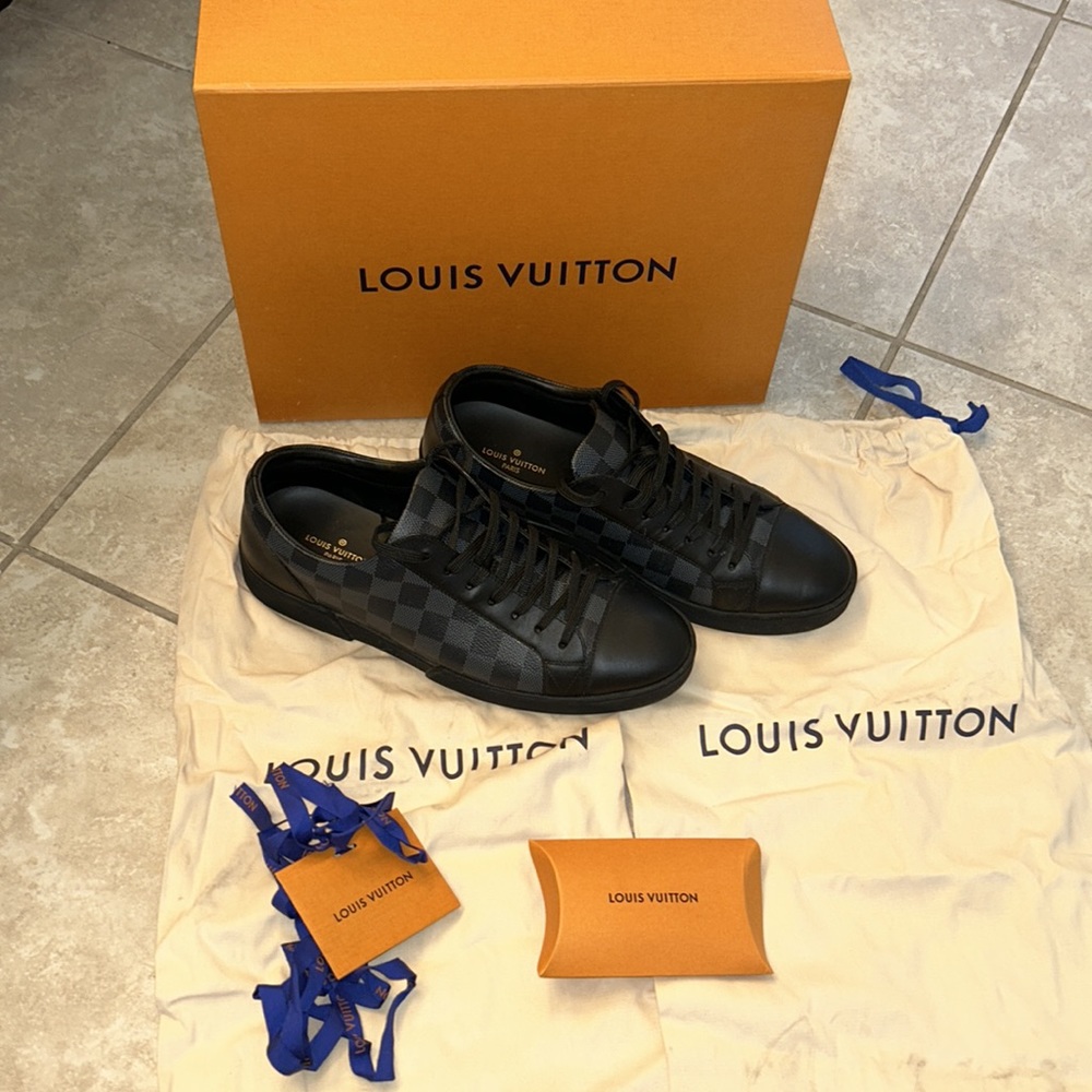 100% authentic Louis Vuitton men’s Sneaker shoe MS0221 with box and extra laces - Picture 3 of 11